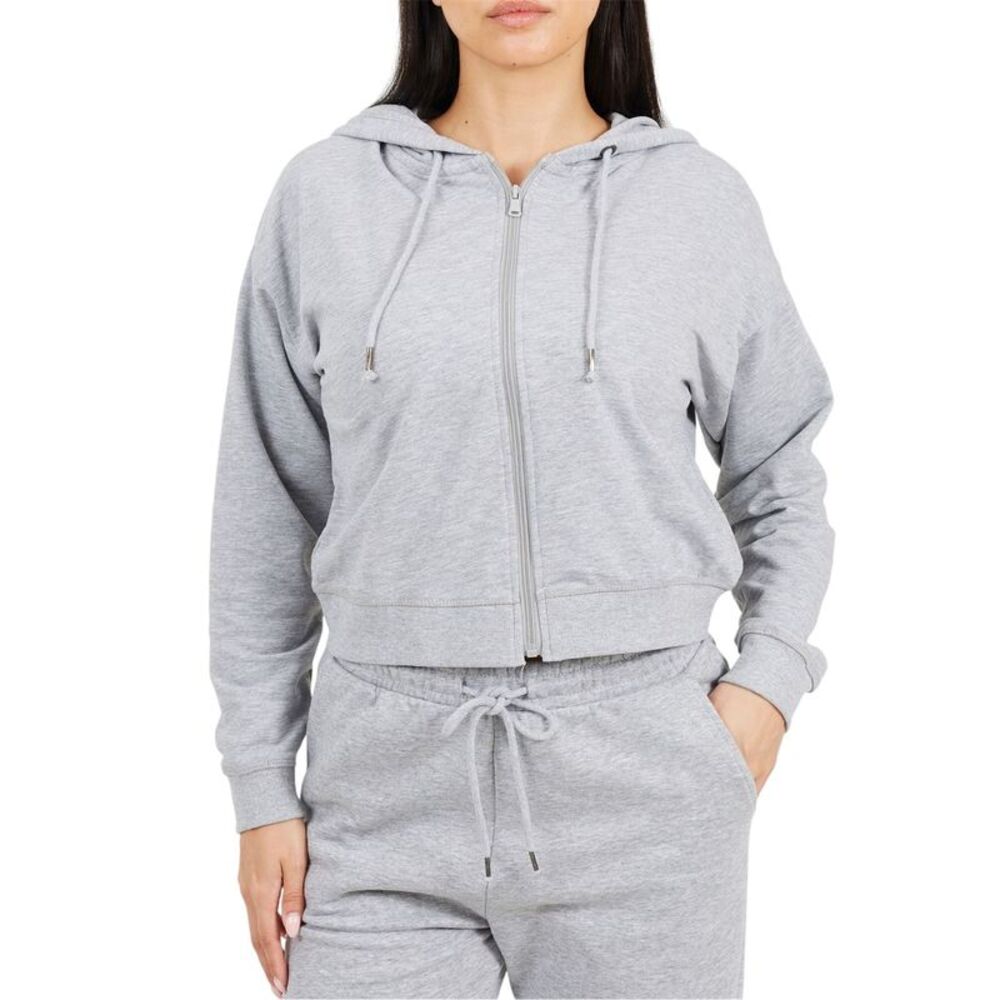 Brave Soul Womens/Ladies Full Zip Hoodie / Grey Marl